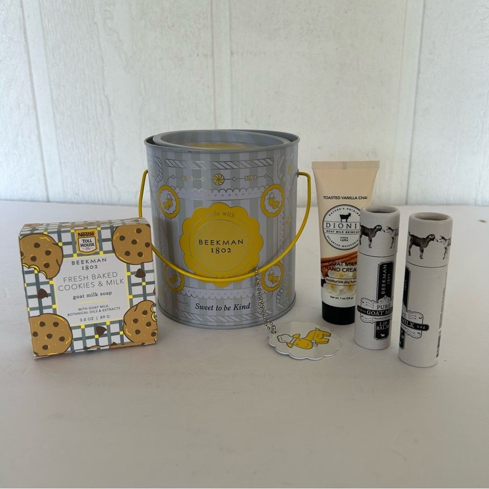 Beekman 1802 Skincare and Treats Tin Set NWT